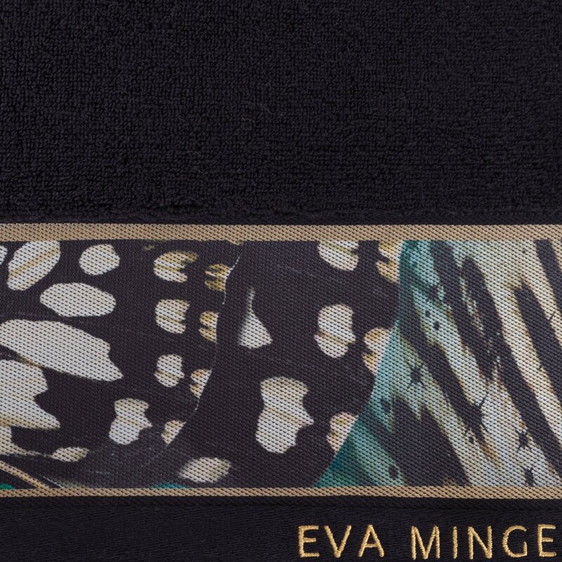 Ręcznik Eva Minge czarny 70 x 140 cm – miękki i chłonny