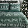 Pościel świąteczna Natal biała 160 x 200 cm – 100% bawełna