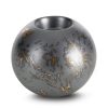 Świecznik ceramiczny Ariela grafitowy O 10 x 9 cm – do nastrojowych wnętrz
