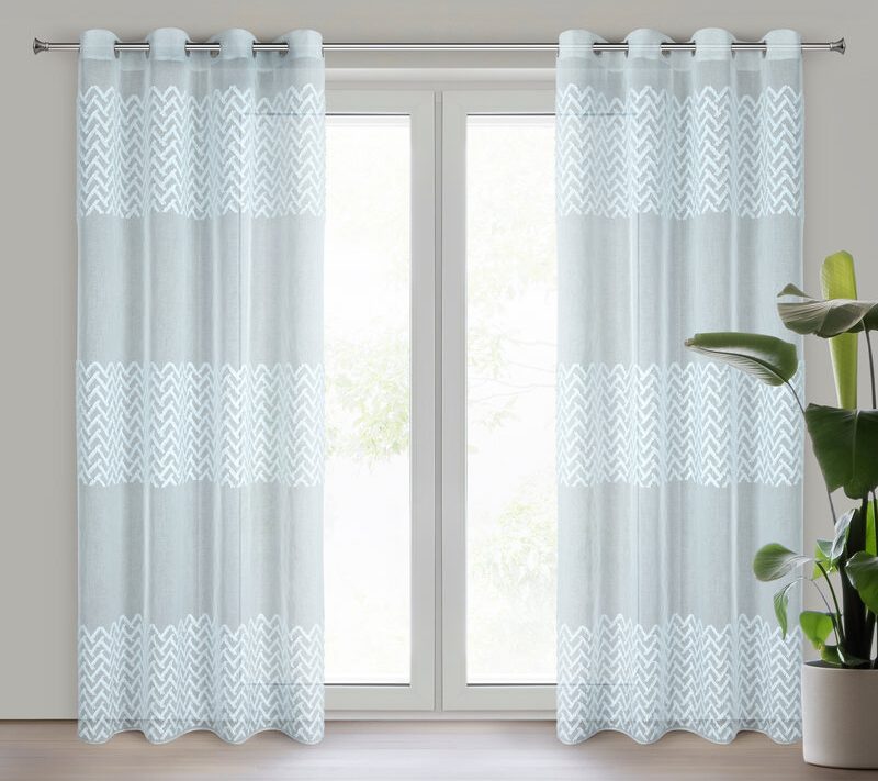 Zasłona gotowa Esteri niebieska 140 x 250 cm – zaciemniająca i stylowa
