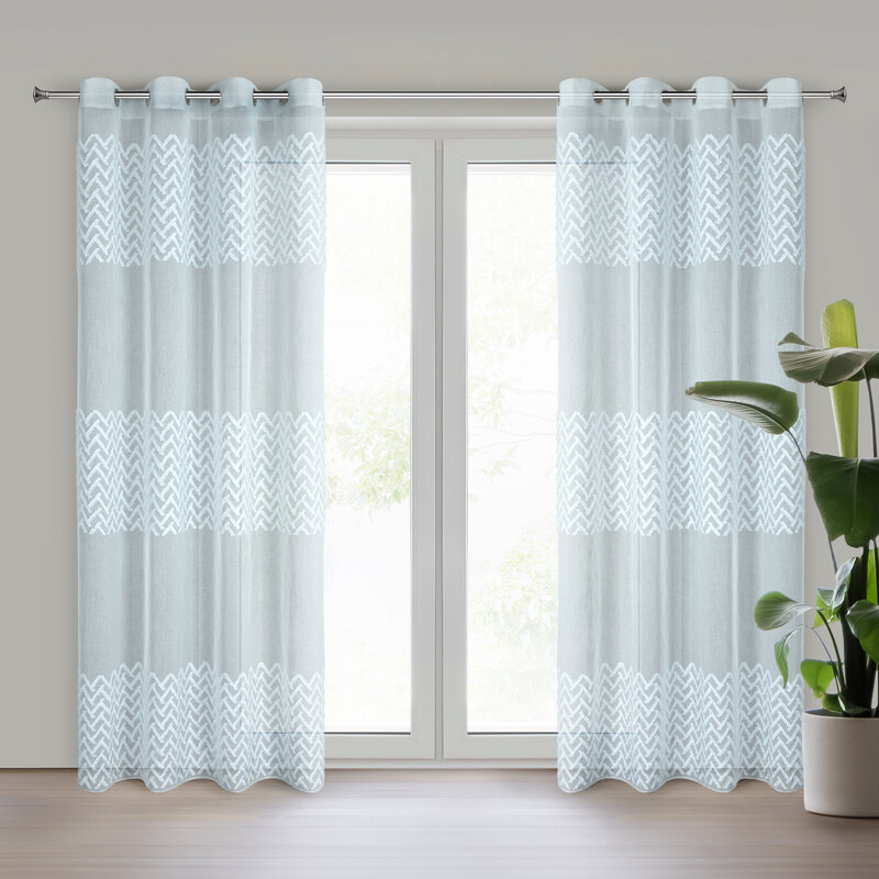 Zasłona gotowa Esteri niebieska 140 x 250 cm – zaciemniająca i stylowa