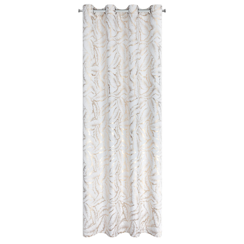 Zasłona gotowa Milena biała 140 x 250 cm – zaciemnia pomieszczenie
