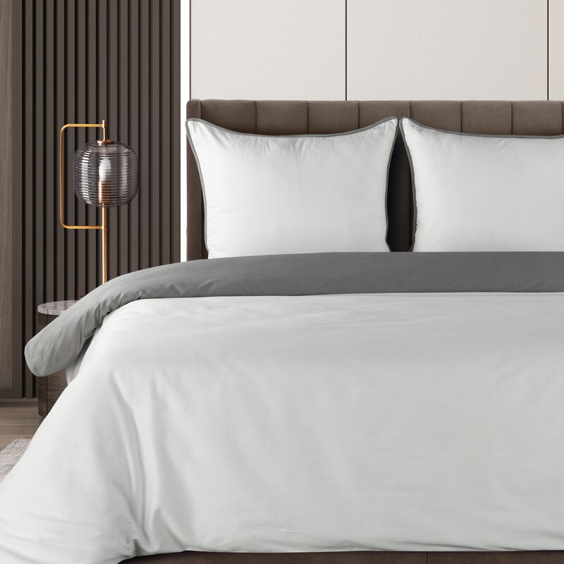 Pościel biała Lunara 140 x 200 cm – idealna do sypialni