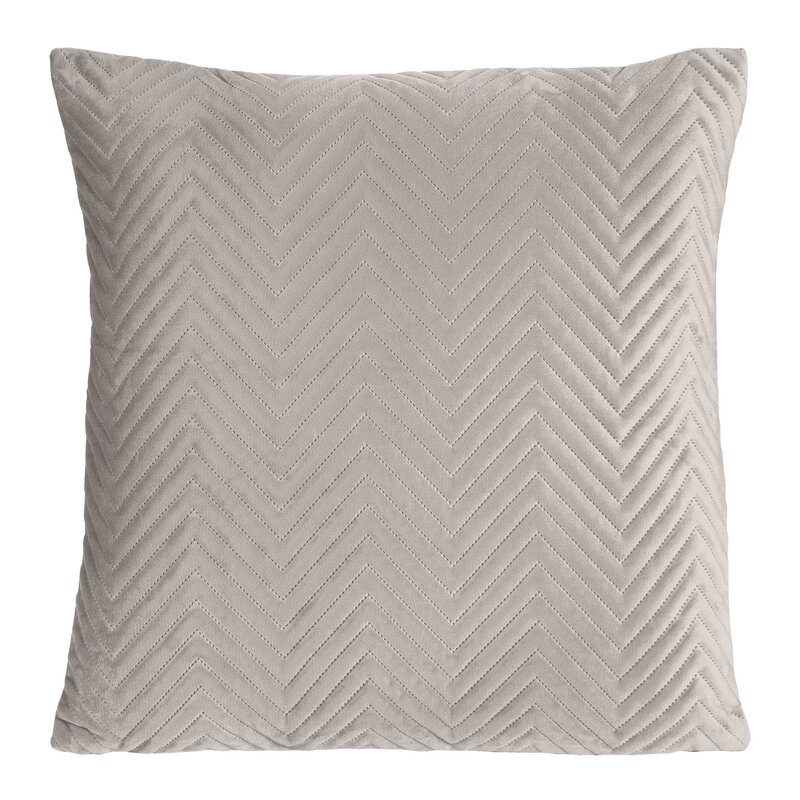 Poszewka velvet 45 x 45 cm beżowa – miękka w dotyku