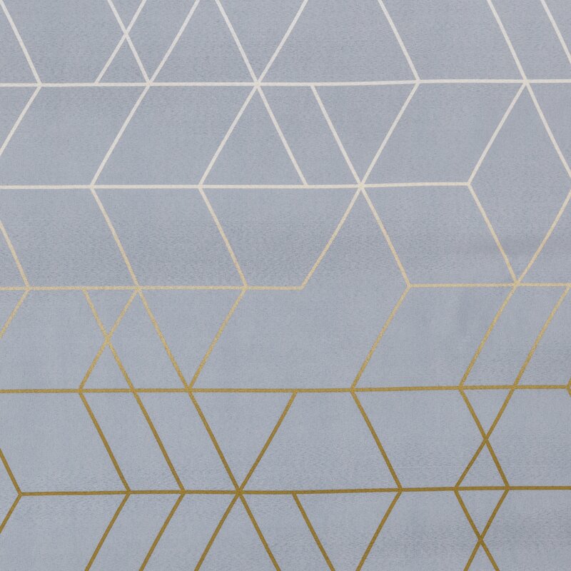 POŚCIEL D91 GEO 02 220 X 200 CM STALOWY
