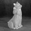 Figurka ceramiczna Koty ELDO srebrna 13 X 11 X 21 CM – doda blasku wnętrzu