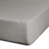Prześcieradło jersey srebrne 240 x 220 x 30 cm – miękkie i otulające