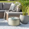 Siedzisko tarasowe okrągłe kremowe 53x23 cm – idealne na balkon