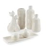 Wazon ceramiczny Romina kremowy 12 x 30 cm – na suszone kwiaty