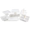 Patera ceramiczna Gaia kremowa O 28 X 11 cm – na owoce i słodycze
