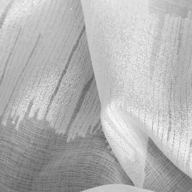 Firana gotowa LEANDRA biała 140 X 250 CM – lekka i elegancka