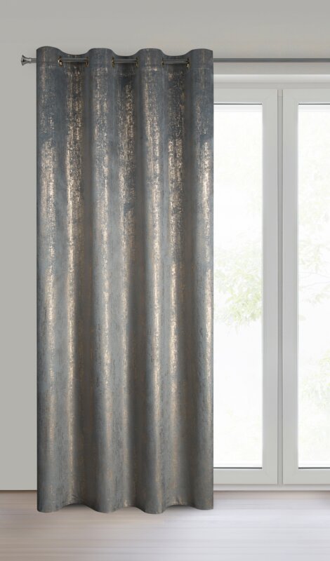 Zasłona gotowa Dara srebrna 140 x 250 cm – dodaje blasku wnętrzu