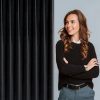 Zasłona gotowa Melanie czarna 125 x 270 cm – subtelnie zaciemnia