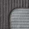 Narzuta GLORI stalowa 170 x 210 cm – dodatek do sypialni