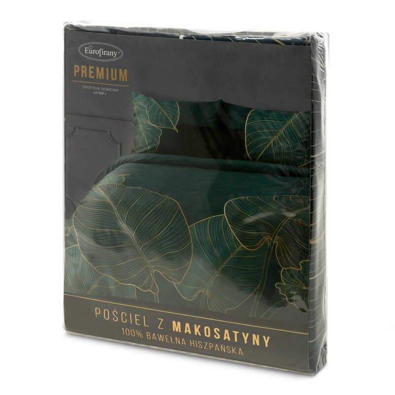 KOMPLET POŚCIELI SATYNOWEJ PREMIUM 5 160 X 200 CM TURKUSOWY