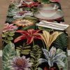 OBRUS SAONA 40 X 140 CM CZARNY