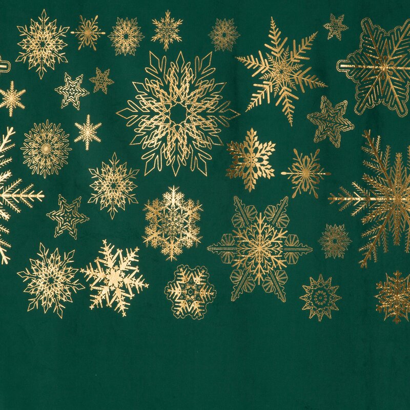 ZASŁONA ŚWIATECZNA ASTRA 140 X 250 CM CIEMNOZIELONY