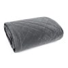 Narzuta velvet ria6 stalowa 220 x 240 cm – doda szyku sypialni