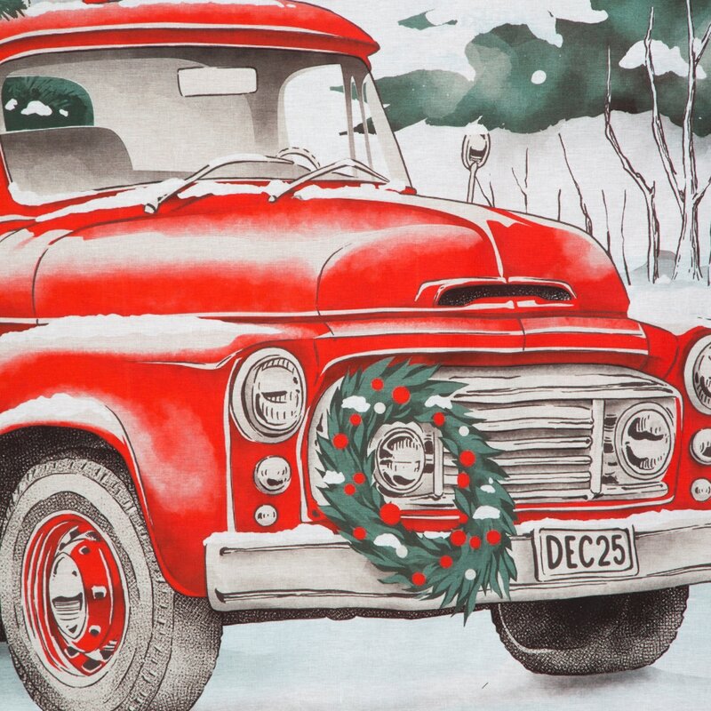 Pościel świąteczna Xmas czerwona 220 x 200 cm – 100% bawełna