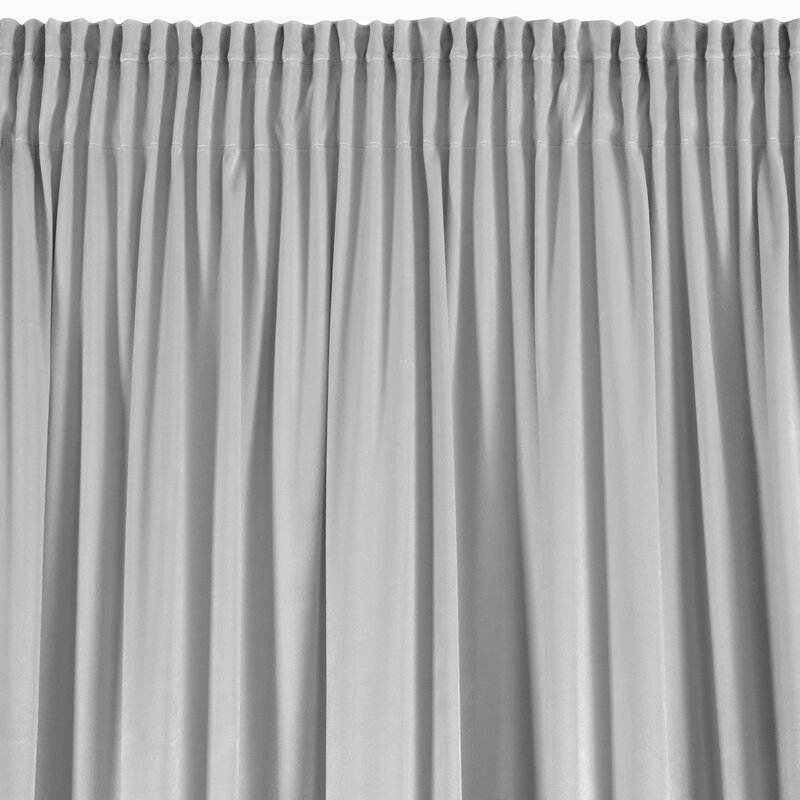 Zasłona gotowa DANI srebrna 140 x 270 cm – doda blasku wnętrzu