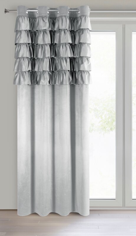 Zasłona gotowa Aura srebrna 140 x 250 cm – dodaje przytulności