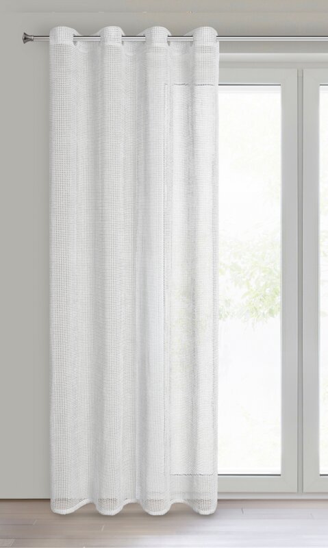 Zasłona gotowa Neli biała 140 x 250 cm – przepuszcza światło