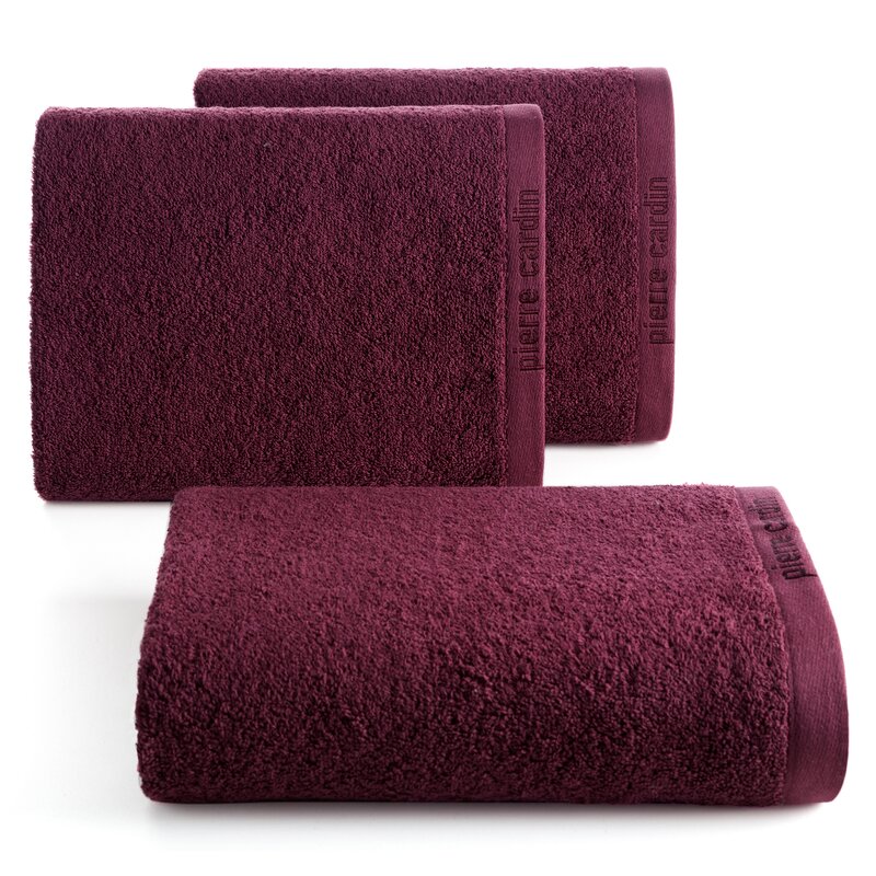 Ręcznik Pierre Cardin EVI burgundowy 30 X 50 cm – z miękkiej bawełny