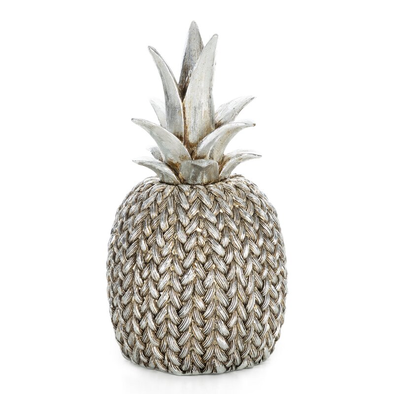 Figurka ceramiczna Moli srebrna 12 x 12 x 21 cm – doda blasku wnętrzu
