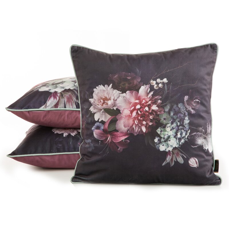 Poszewka welwetowa Velvet 137 czarna 45 X 45 cm – miękka w dotyku