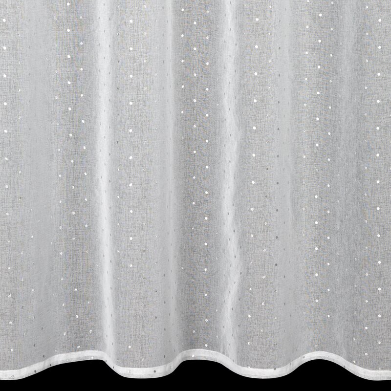 Firana gotowa Doti biała 140 x 250 cm – rozjaśnia wnętrze