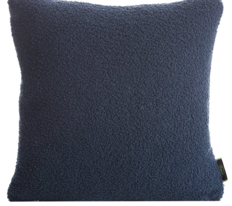 Poszewka bukla granatowa 45 x 45 cm – dodatek do salonu