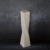 Wazon ceramiczny Riso kremowy 8 x 8 x 32 cm – na susze i kwiaty