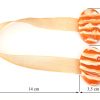 Upinacz dekoracyjny z magnesem pomarańczowy 15 cm – subtelna dekoracja firan