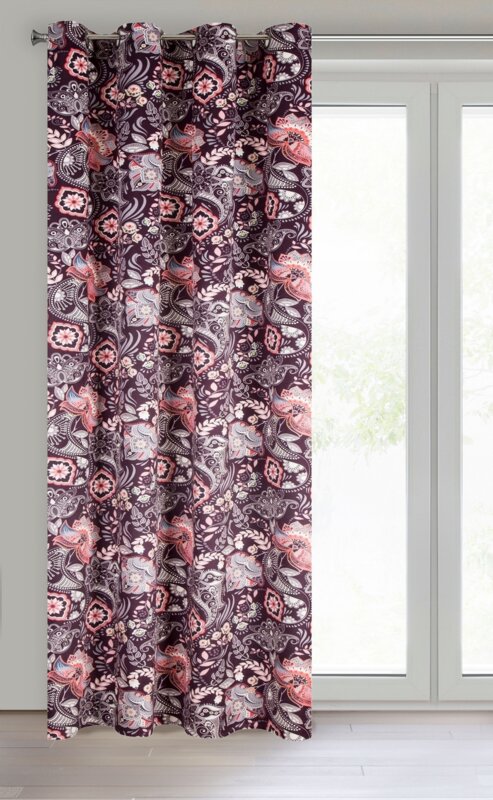 Zasłona gotowa Mirei burgundowa 140 x 250 cm – zaciemnia pomieszczenie