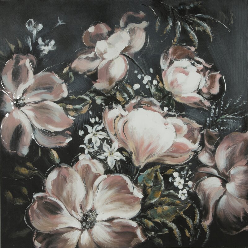 OBRAZ 177 80 X 80 CM CZARNY
