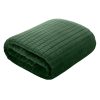 Koc flanelowy Cindy2 ciemnozielony 200 x 220 cm – otuli ciepłem