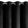 Zasłona gotowa Pierre czarna 140 X 250 cm – mocno zaciemniająca
