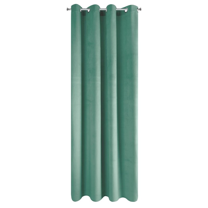Zasłona gotowa Pierre morska 140 x 250 cm – zaciemniająca sypialnię