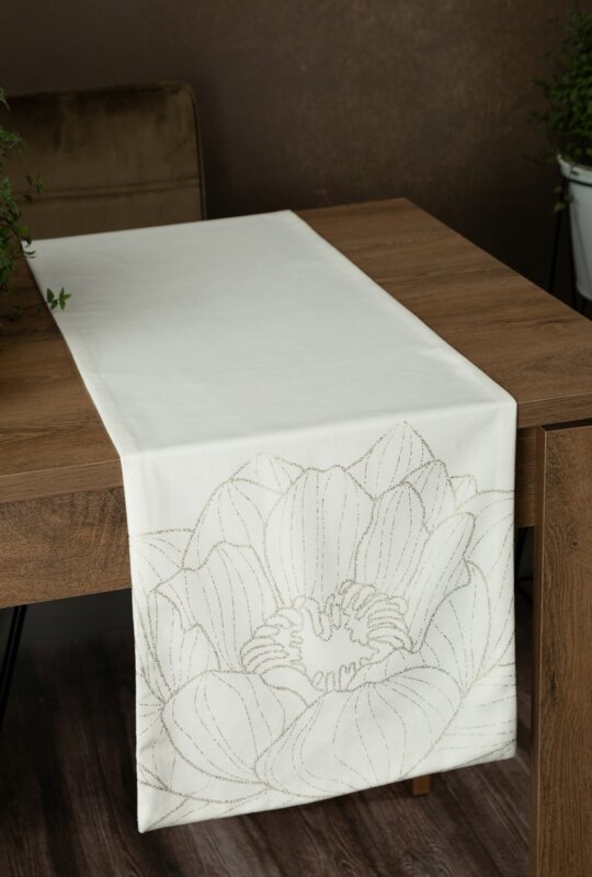 OBRUS BLINK 13 35 X 220 CM BIAŁY