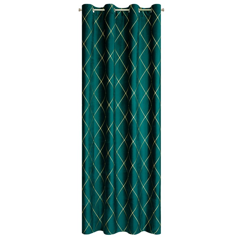 Zasłona welwetowa Pierre Cardin Margo turkusowa 140 X 250 CM – miękka i przytulna