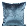 Poszewka velvet niebieska 45 x 45 cm – doda blasku wnętrzu