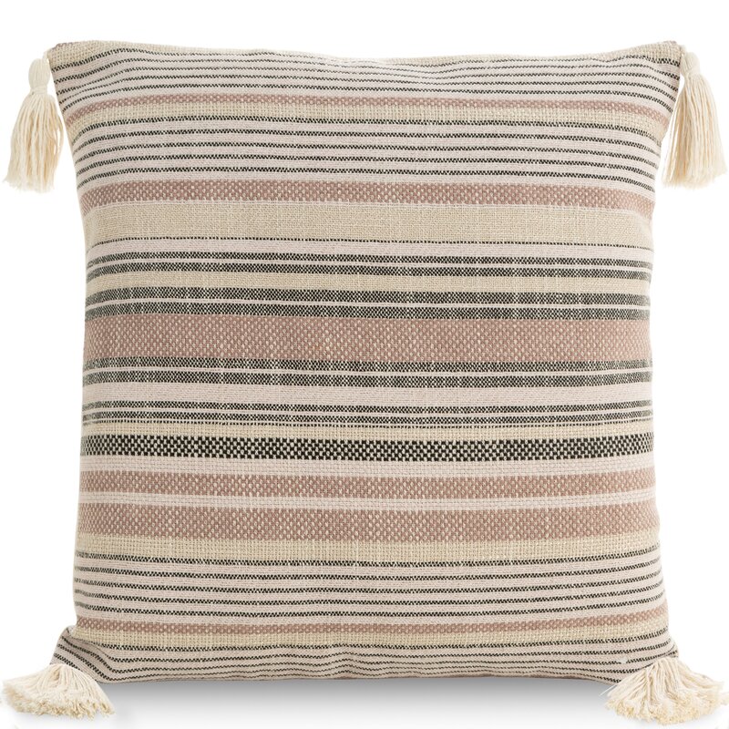 Poszewka dekoracyjna boho pudrowy róż 45 x 45 cm – wprowadzi ciepło
