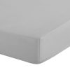 Prześcieradło z gumką Basic srebrne 180 X 200 X 30 CM – elastyczne i trwałe