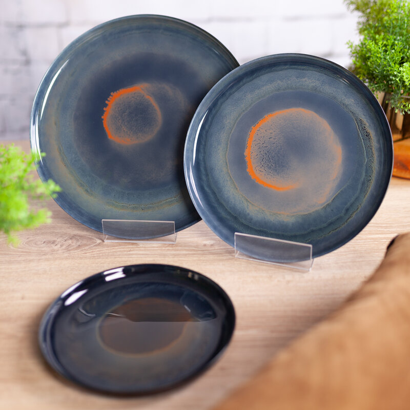 Patera szklana Eva 02 zielona fi 28 x 2 cm – stylowa ozdoba stołu