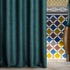 Zasłona gotowa TC/MOROCCO ciemnoniebieska 140x250 – zaciemniająca i stylowa