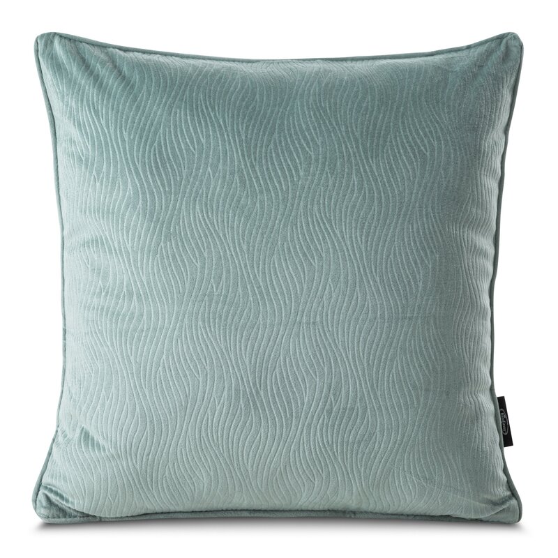 Poszewka velvet niebieska 40 x 40 cm – doda przytulności