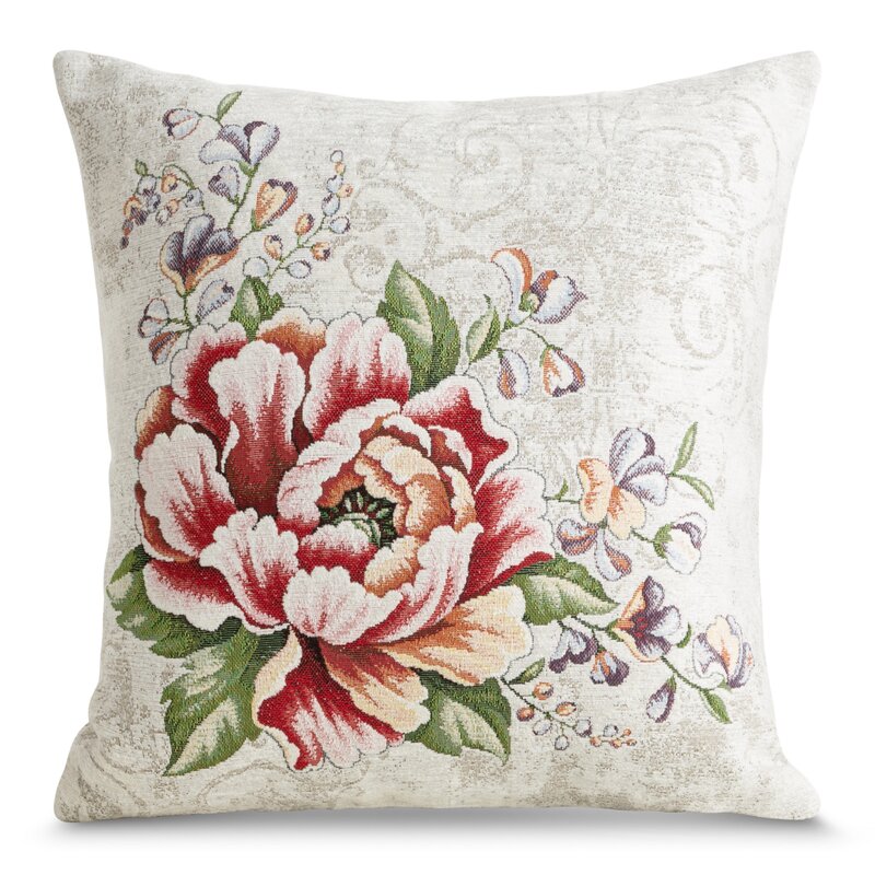 Poszewka gobelinowa SZE/CHP/1182 czerwona 45x45 cm – doda uroku wnętrzu