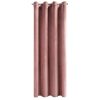 ZASŁONA GOTOWA D91 ROSA 140 X 250 CM CIEMNORÓŻOWY