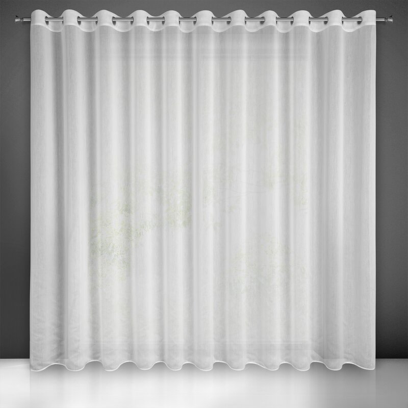 Firana gotowa Luna biała 300 x 250 cm – rozjaśnia wnętrze