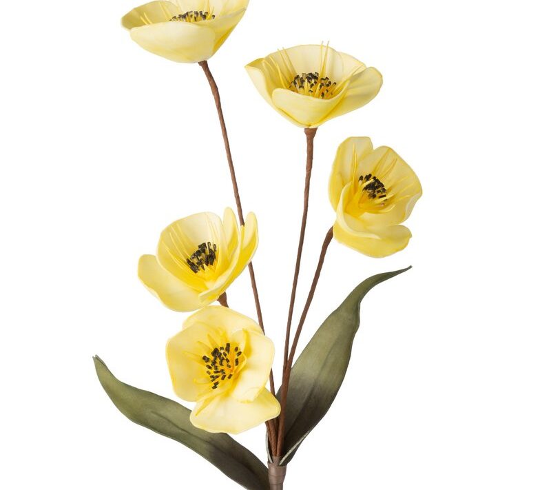 Kwiat dekoracyjny Flore 720 żółty fi 13 x 82 cm – rozjaśnia wnętrze